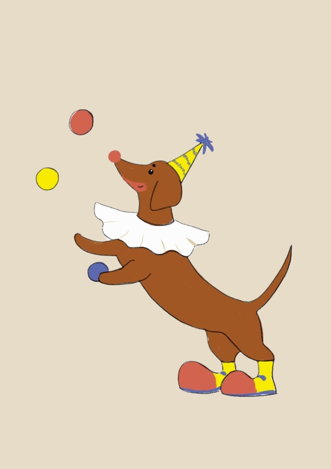 perro payaso